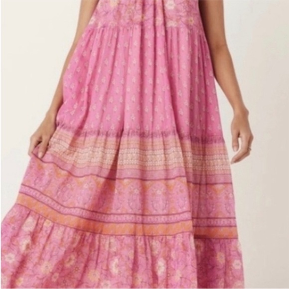 Spell Utopia Pink and Orange Maxi Dress - Picture 4 of 10